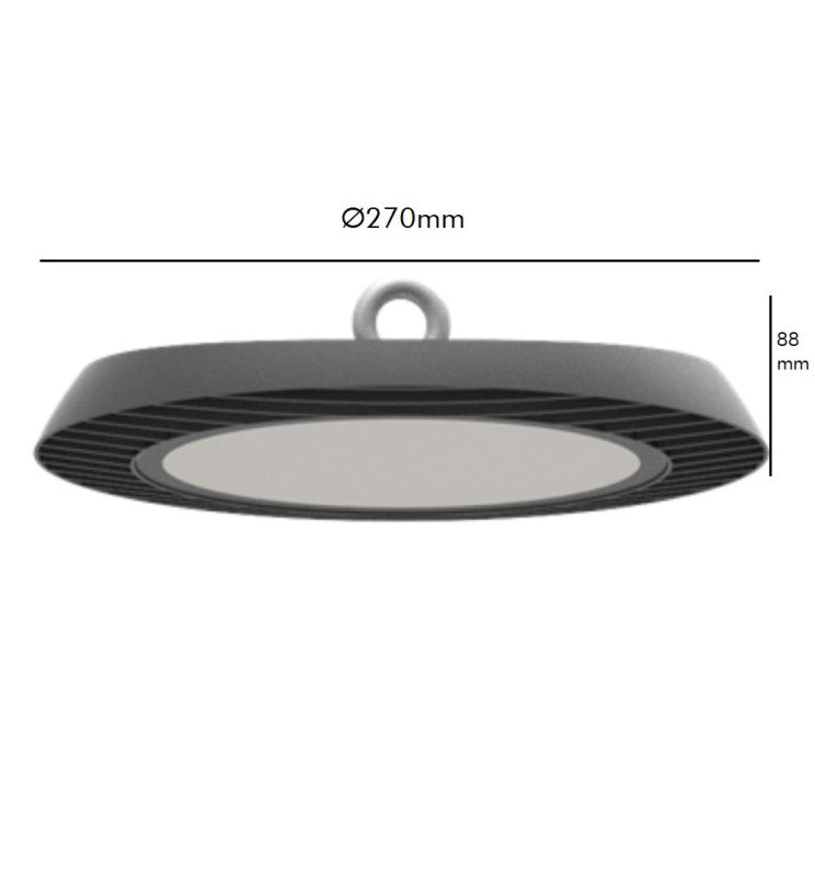 Campana Industrial LED 80W-100W-150W UFO ENDURANCE OSRAM CHIP DURIS E 2835