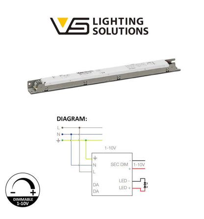 LED linjär pendellampa - MUNICH SVART