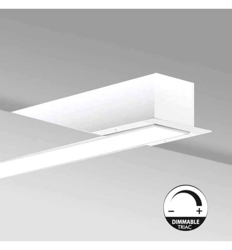 Luminaria Lineal LED - Empotrar - MOSCU MINI BLANCO