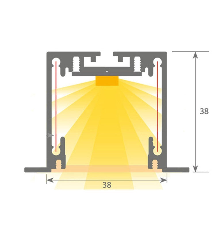 Luminaria Lineal LED - Empotrar - MOSCU MINI BLANCO