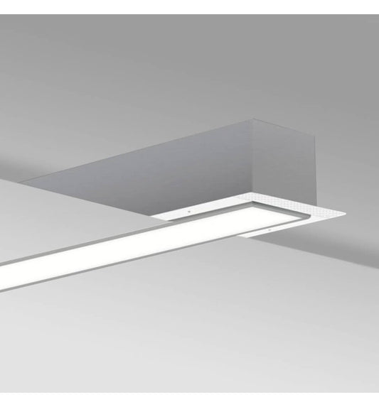 Luminaria Lineal LED - Empotrar - MOSCU MINI PLATA