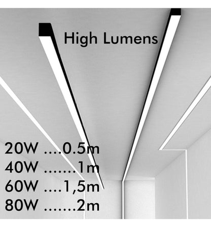 LED Linjär Taklampa - MUNICH SVART