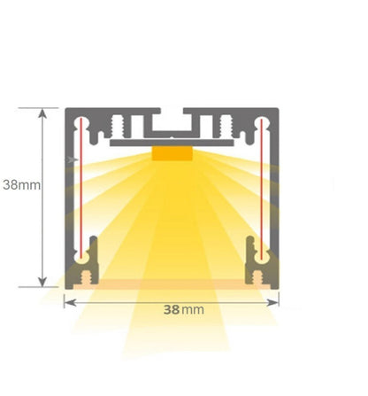 Regleta Lineal LED Regulable - MINI MUNICH PLATA