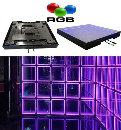 Pared Efecto NeonWall - 3D InfinityLED DEEP - RGB  - 1 m2